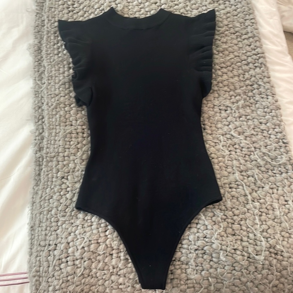 Black glam bodysuit